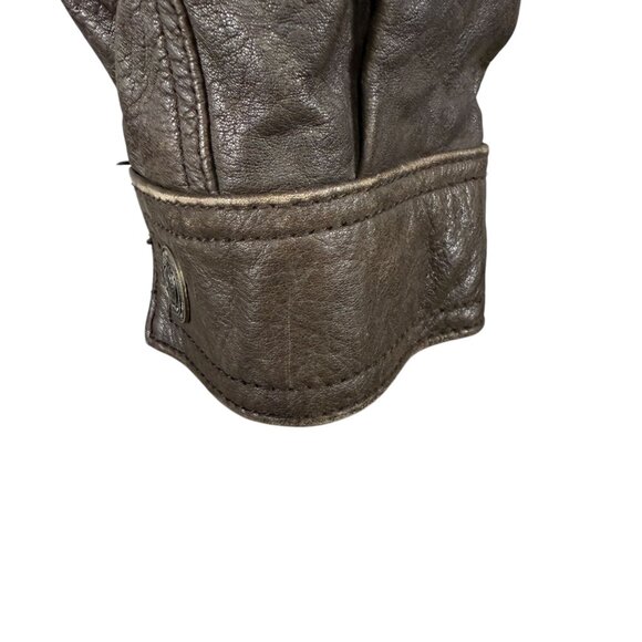 Adventure Bound Mens Brown Leather Jacket W/ Thinsulate Liner Removable Size L - Picture 11 of 14